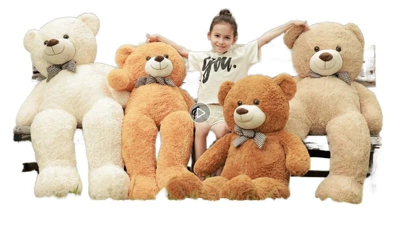 Y&D Hot Sale  Super Soft Plush Giant Teddy Bear Toy  80-200cm Stress Relief Valentine's Day Kids Gift Cotton Birthday - Image 2
