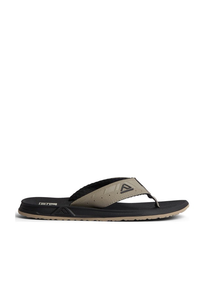 Reef Phantoms Mens Beach Flip Flop, Water Friendly, Soft and Supportive Molded Footbed, Black/Tan, 10 - Image 1