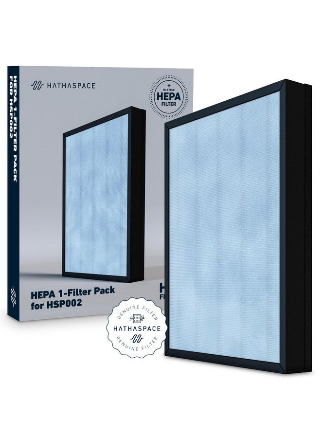 HATHASPACE HSP002 H13 True HEPA Filter Replacement, 4-Stage Air Purifier Filter with Activated Carbon, Zeolite, Pre-Filter & Cold Catalyst, Captures Dust, Smoke, Odors, VOCs, Easy to Install, 1 Pack - Image 1