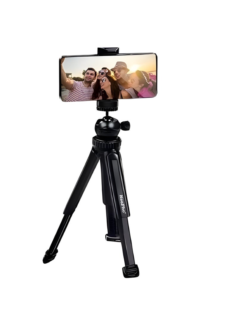 ني فو ترايبود متعدد الوظائف NP-999 بتصوير عمودي وأفقي وزاوية دوران 360 درجة – من خامات ABS وPC عالية الجودة- أسود - Image 1