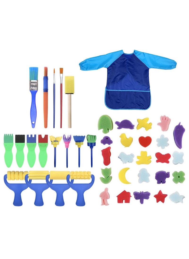 general 42-Piece Children's Painting Sponge Brush Set - Image 1