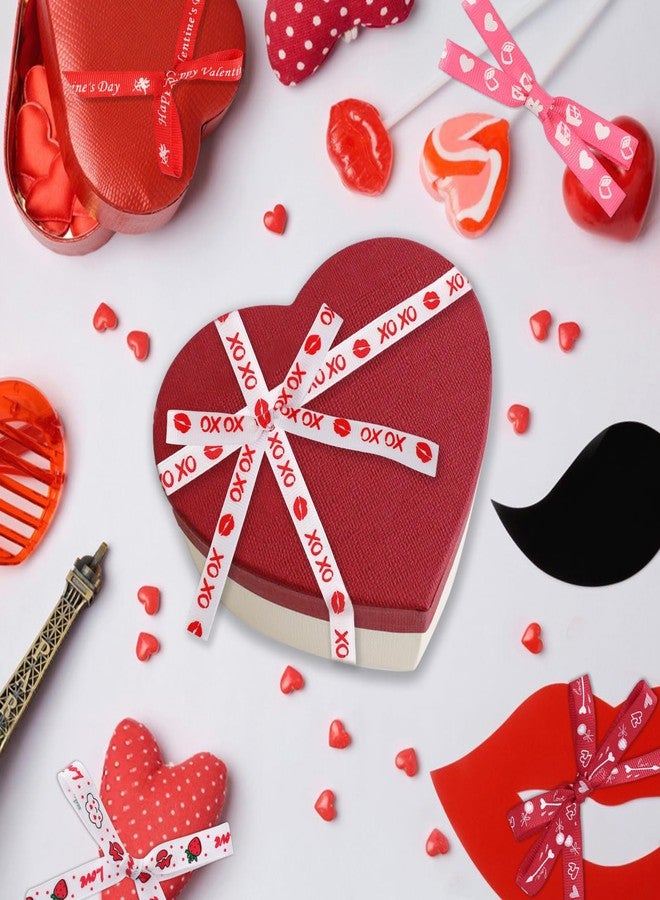 SANNIX Valentine Ribbon, 15 Styles 15 Yards 3/8 Inch Valentine’s Day Ribbons Red Heart Kiss Envelope Cupid Printed Grosgrain Ribbon for Gift Wrapping Valentine's Day Wedding Decoration - Image 3