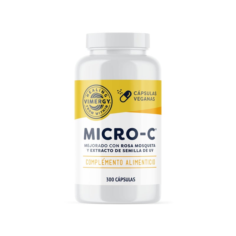 Vimergy MicroC Vitamin C Capsules 500mg per Capsule Supports Immune Health Promotes Collagen Production Supports Healthy Bones Kosher Vegan GlutenFree Value Size 300 Capsules