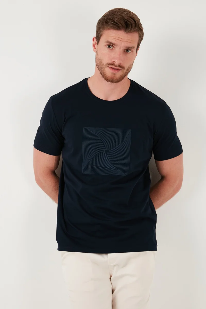 Buratti Cotton Slim Fit Crew Neck T Shirt Men's T Shirt 646R7940