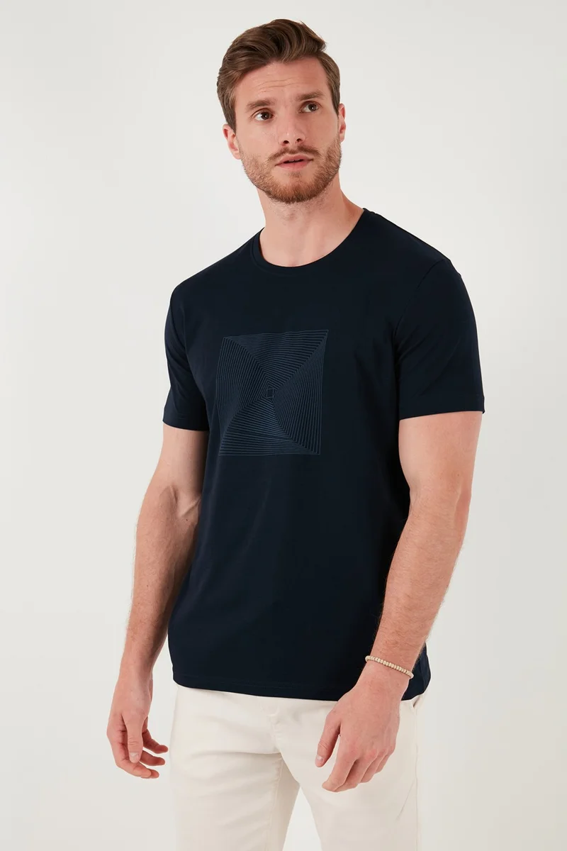 Buratti Cotton Slim Fit Crew Neck T Shirt Men's T Shirt 646R7940