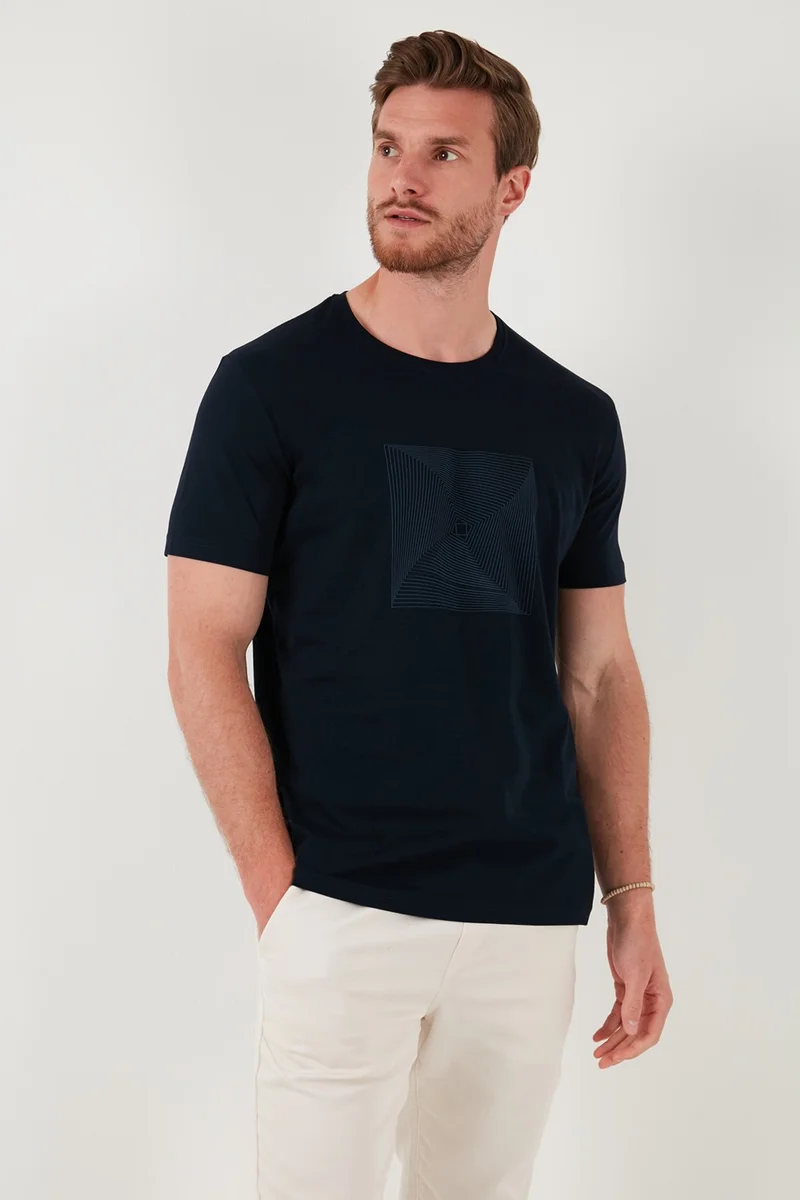 Buratti Cotton Slim Fit Crew Neck T Shirt Men's T Shirt 646R7940