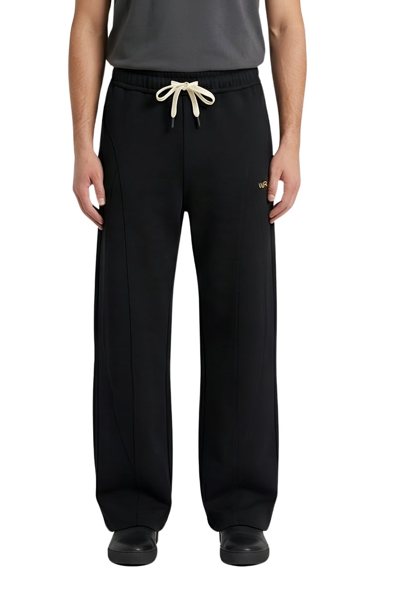 وايت رابيت بنطلون رياضي رجالي كاجوال واسع الساق – برباط خصر قابل للتعديل - Image 1