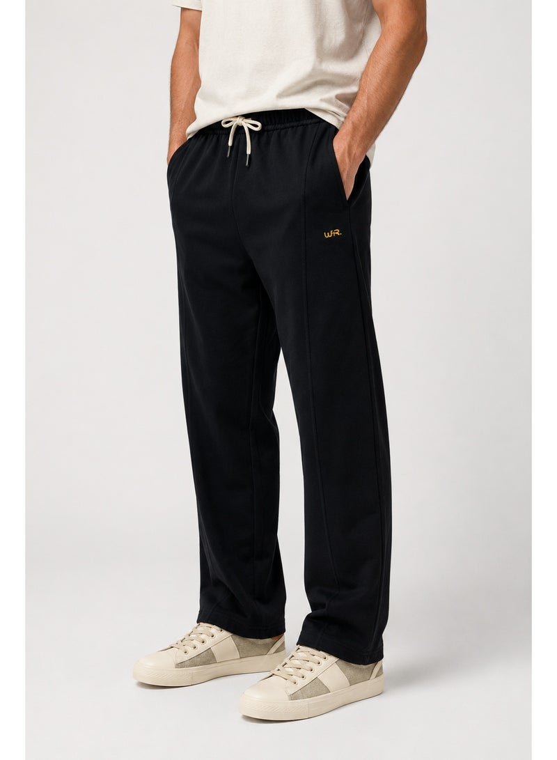 WHITE RABBIT Men’s Casual Wide Leg Jogger Pants – Adjustable Drawstring - Image 4