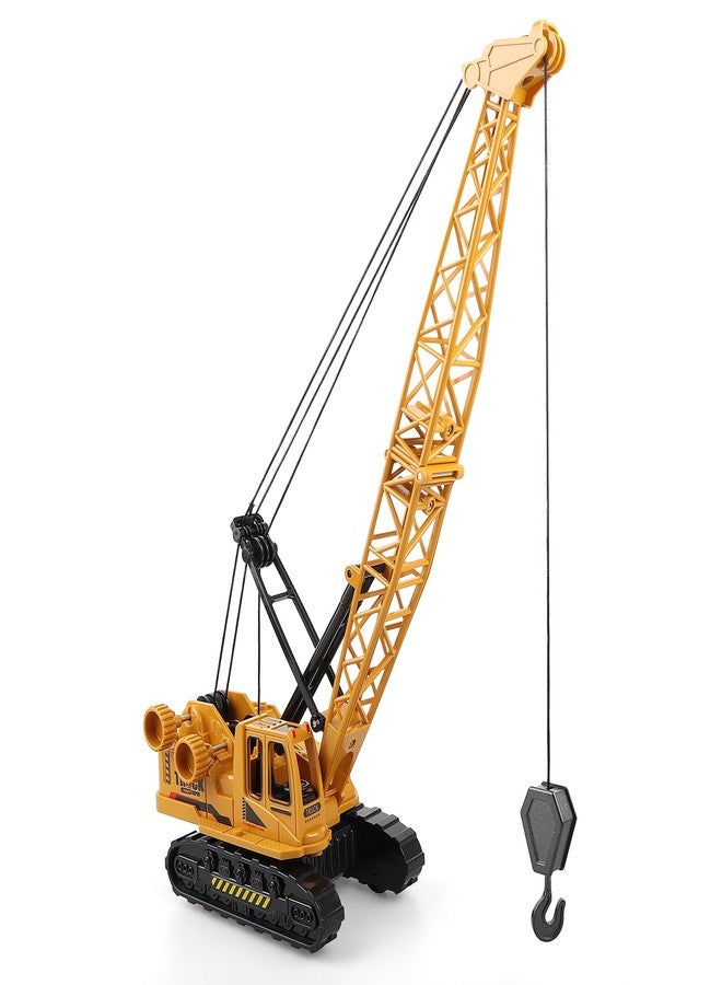 AtomDream Tech Diecast Crane Truck Toy for Boys Ages 3-12 - Metal Construction Toy Truck with Manual Lifting Arm - Heavy Duty Toy Crane Vehicles for Kids, Christmas & Birthday Gift for Toddlers and Children - Image 1