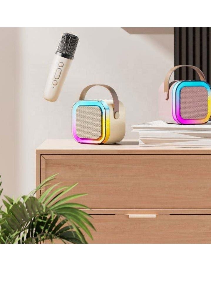 ECVV Mini Karaoke Machine with 1 Wireless Microphone,Portable Bluetooth Speaker for Kids and Adults,Gifts for Girls and Boys 4, 5, 6, 7, 8, 9, 10 +Year | Old Birthday Party Home - Image 5