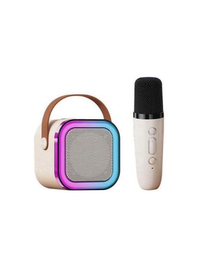 ECVV Mini Karaoke Machine with 1 Wireless Microphone,Portable Bluetooth Speaker for Kids and Adults,Gifts for Girls and Boys 4, 5, 6, 7, 8, 9, 10 +Year | Old Birthday Party Home - Image 1