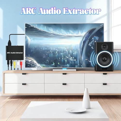 AMANKA HDMI ARC Adapter 192KHz Audio Extractor With Digital Optical TOSLINK SPDIF Coaxial, ARC to RCA Audio Converter Analog 3.5mm L/R Stereo, Audio Splitter for HDTV Soundbar Amplifier - Image 2