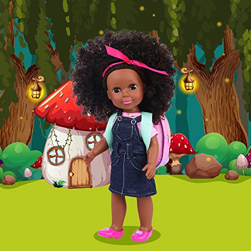 Ecore Fun Black Doll 14.5 Inch Baby Girl Doll and Clothes Set African Washable Realistic Silicone Girl Dolls -Best Gift for Girls… - Image 5