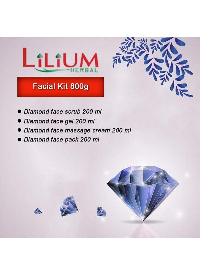 Lilium Herbal Diamond Face Massage Creamscrub Gel Pack 200Ml  - Image 4