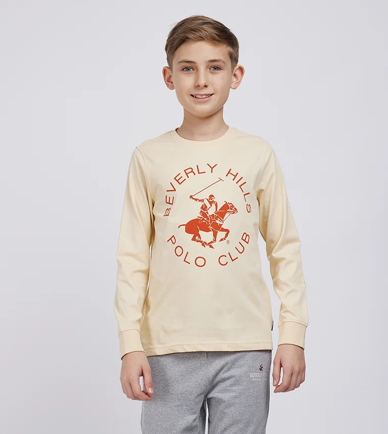 BEVERLY HILLS POLO CLUB Logo printed long-sleeve t-shirt