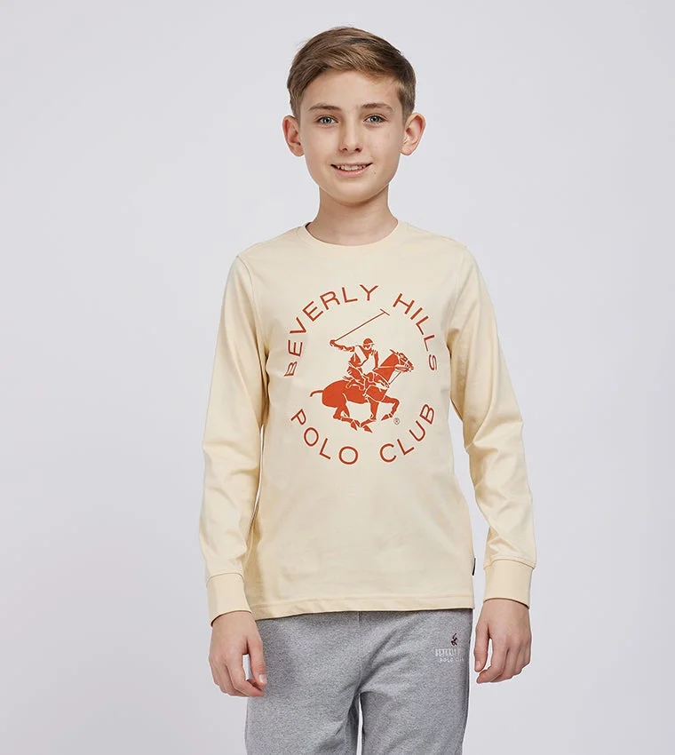 Logo printed long-sleeve t-shirt