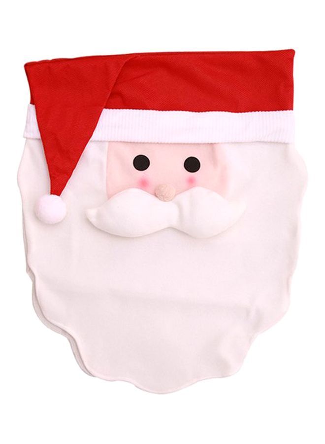 NIBEMINENT Decorative Theme Chair Cover White/Red/Black 44x60centimeter