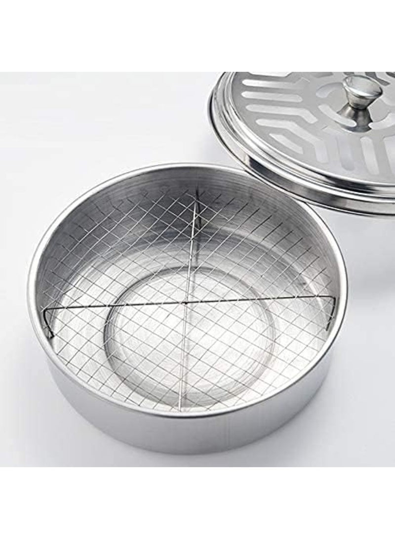 حاملان متنقلان لملفات طارد البعوض، صندوق مبخرة مقاوم للحريق من الفولاذ المقاوم للصدأ، بمقبض، للاستخدام الداخلي والخارجي، والتخييم، والمنزل، والمكتب. - Image 5