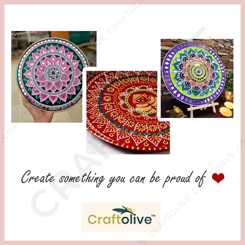 Craftolive أقماع سيراميك معجون أبيض للفنون والحرف، فن ليبان والأغراض الزخرفية (صديق للفنانين)، عبوة من 6 أقماع - Image 5