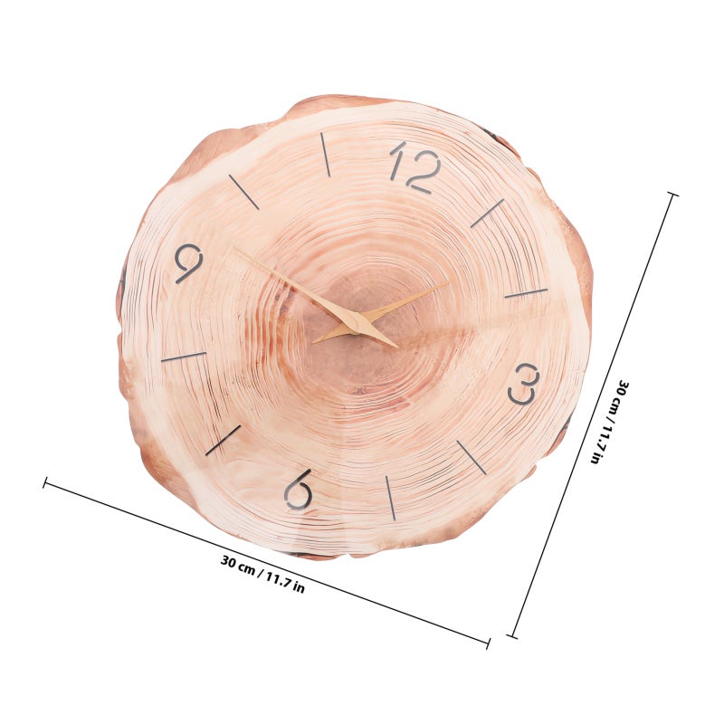 Wall Hanging Clock Mute Wall Clock Rustic Indoors Wall Clock Minimalist Round Clock Office Mute Wall Clock Decoration - Image 2