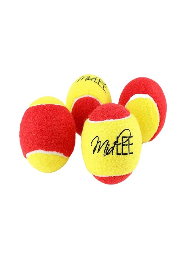Midlee 3 Inch Large Tennis Balls for Dogs, Pack of 4 Durable Toy Balls - Image 1