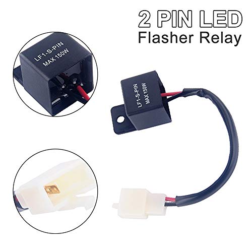 Yosoo 2 Pin 12V Auto Motorcycle LED Turn Indicator Light Flasher Relay Turn Rate Control Blinkrelais - Image 5