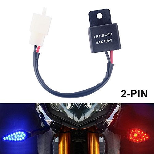 Yosoo 2 Pin 12V Auto Motorcycle LED Turn Indicator Light Flasher Relay Turn Rate Control Blinkrelais - Image 4