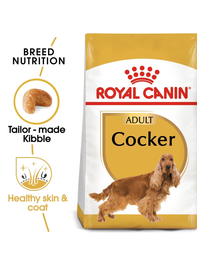 رويال كانين طعام جاف للكلاب من رويال كانين، مناسب للكلاب البالغة من فصيلة كوكير (12 شهرًا فأكثر)، 3 كجم - Image 2