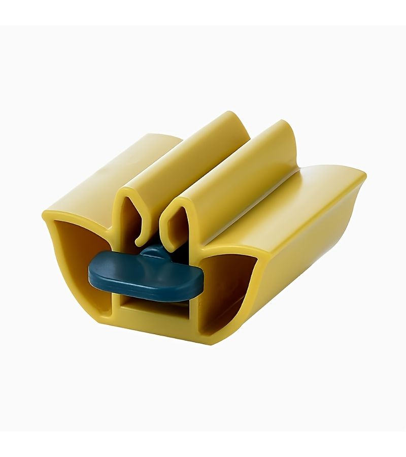 Yellow Manual Toothpaste Dispenser Squeezer No Waste Easy Use For Bathroom Pet Food Accessory - Image 1