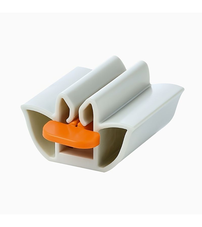 Yellow Manual Toothpaste Dispenser Squeezer No Waste Easy Use For Bathroom Pet Food Accessory - Image 3