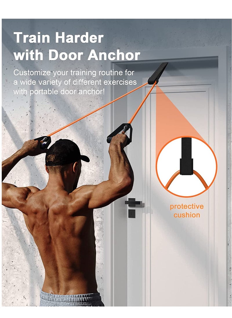Generic - Pull String For Fitness And Aerobics With Door Anchor 40-45 LB, Orange - Image 1