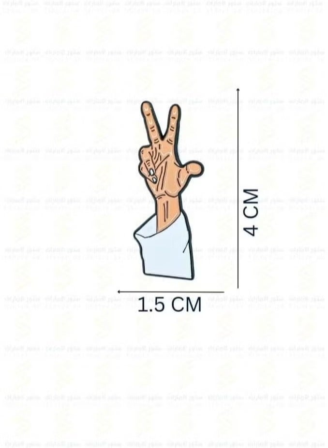 2 PCS Metal Badge 2D Sticker of Sheikh Mohammad Rashid Dubai King - Image 2