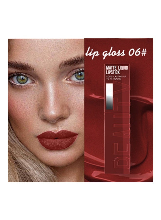 Beauty 2.0 Beauty Matte Liquid Lipstick Long Lasting Up To 16 Hous,Super Stay Velvet Lip Gloss Lip Stain Can Let Your Lip Look Fuller(#06) - Image 3