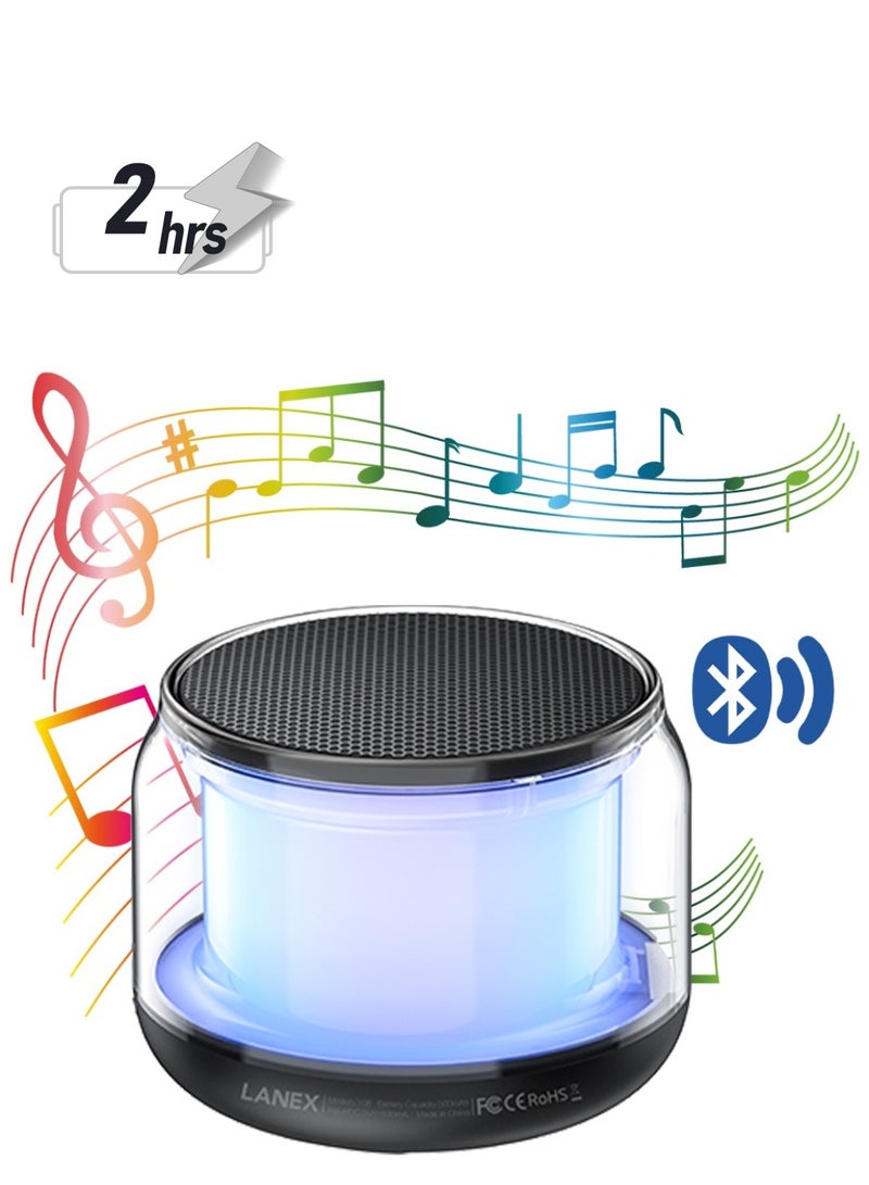 لانيكس مكبر صوت بلوتوث مع صوت هاي فاي ونطاق نقل 10 متر LANEX LY08 - أسود - Image 1