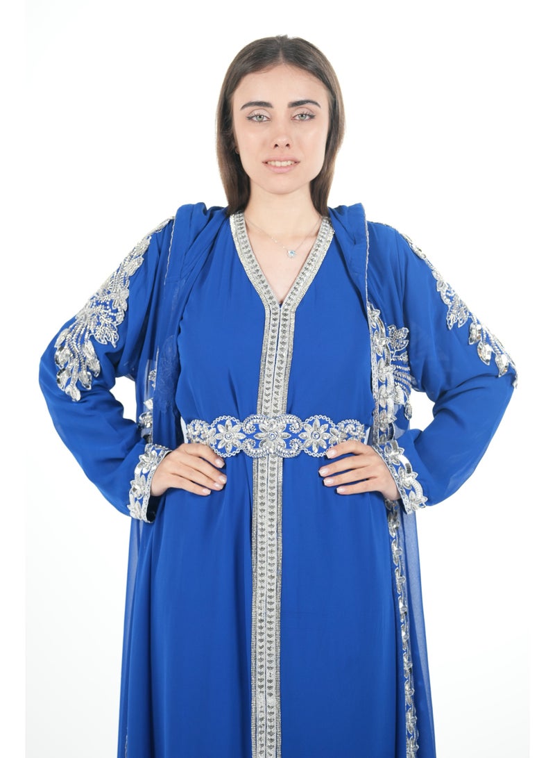 AL BENT AL SHARQIEH embroidered kaftan dress jalabia - Image 3