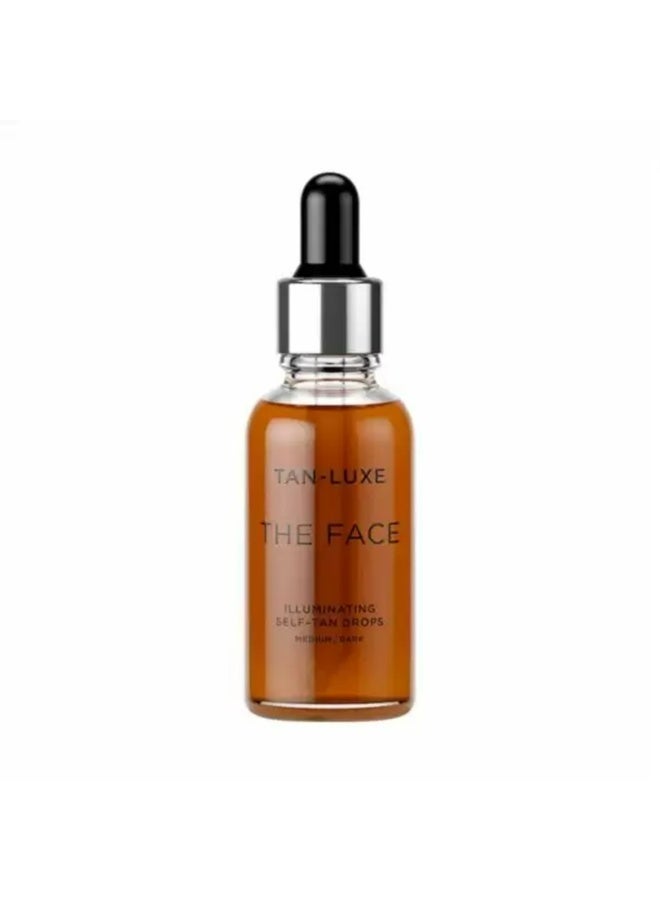 TAN-LUXE Mini THE FACE Illuminating Self-Tan Drops 10ml - Medium/Dark - Image 1
