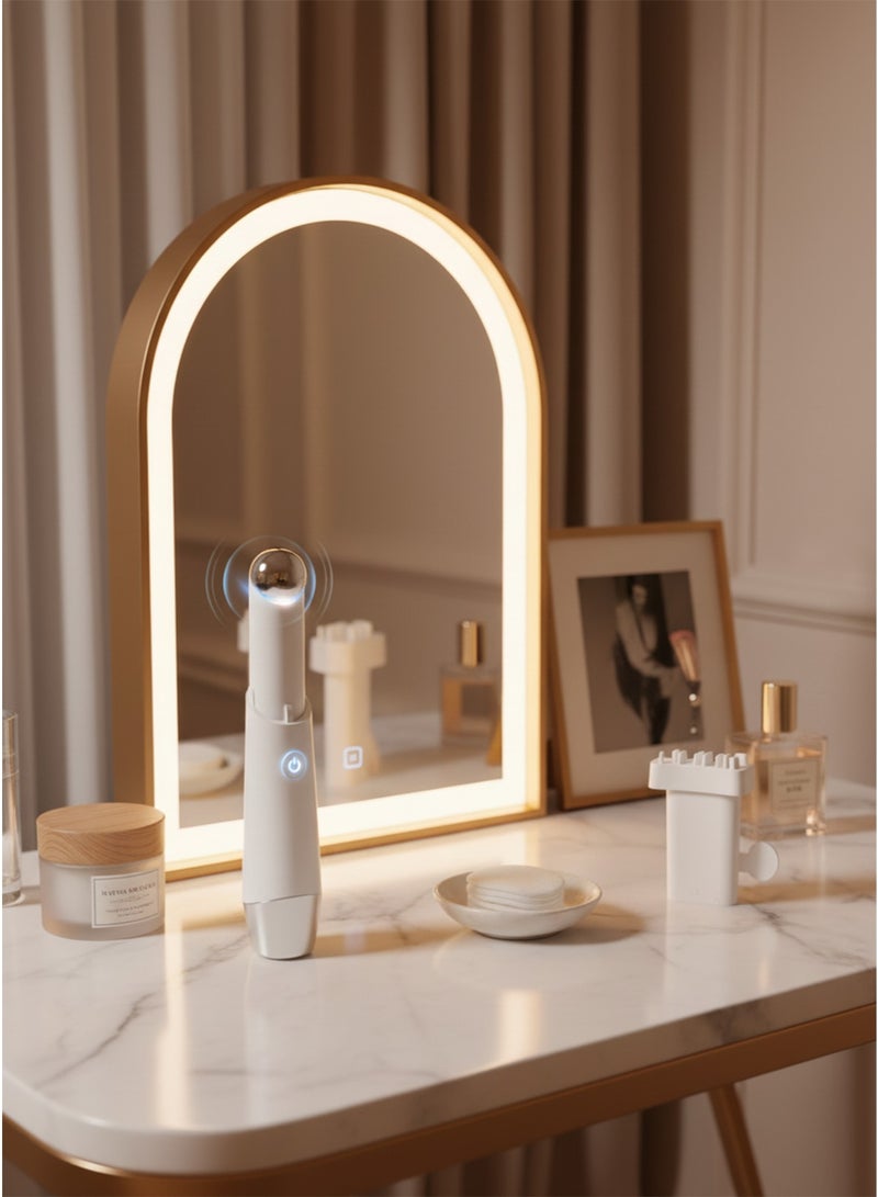 EELHOE Eyelash Stamp – Waterproof, Long-Lasting DIY False Eyelash Stamp with Stamping Clay & Photon Eye & Lip Beauty Instrument – Intelligent Sensing Face Massager with Red & Blue Light – Anti-Wrinkle & Eye Bag Remover – Rechargeable Vibrating Skincare Pen Bundle - Image 4