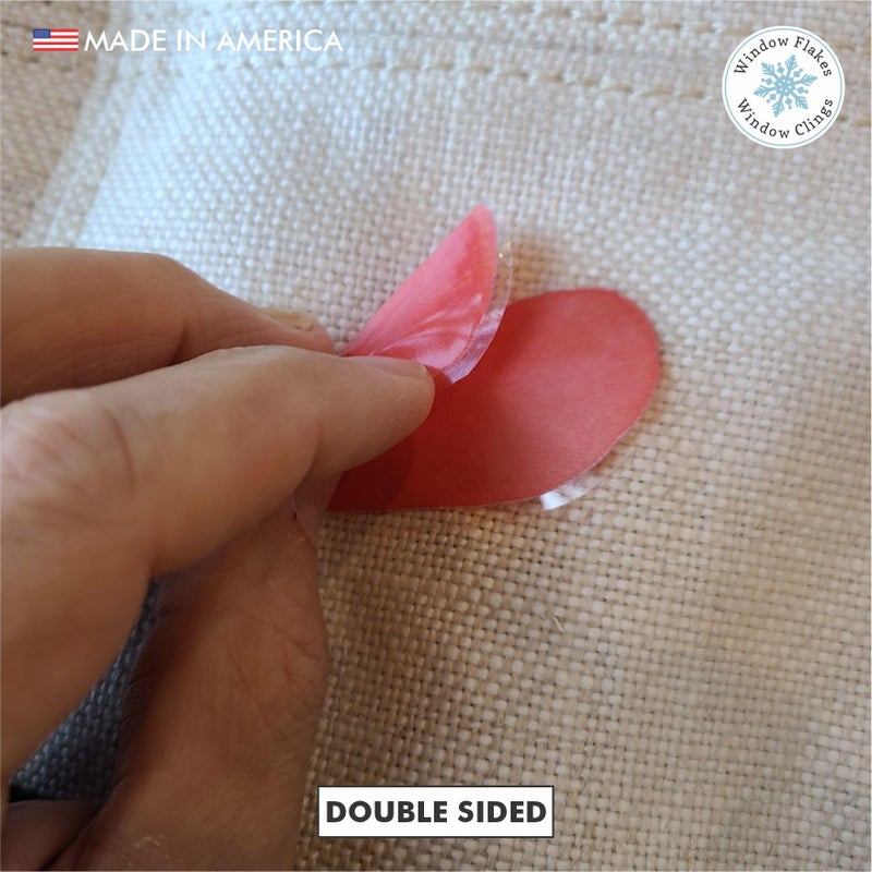 Window Flakes ملصقات نافذة على شكل قلب بتصميم أكريليك وردي ومائي مقاس 2 إنش. قابلة لإعادة الاستخدام، مزدوجة الجوانب، زينة عيد الحب للزجاج وديكور المنزل. 18 قلب. مصنوعة في أمريكا بواسطة Window Flakes. - Image 3