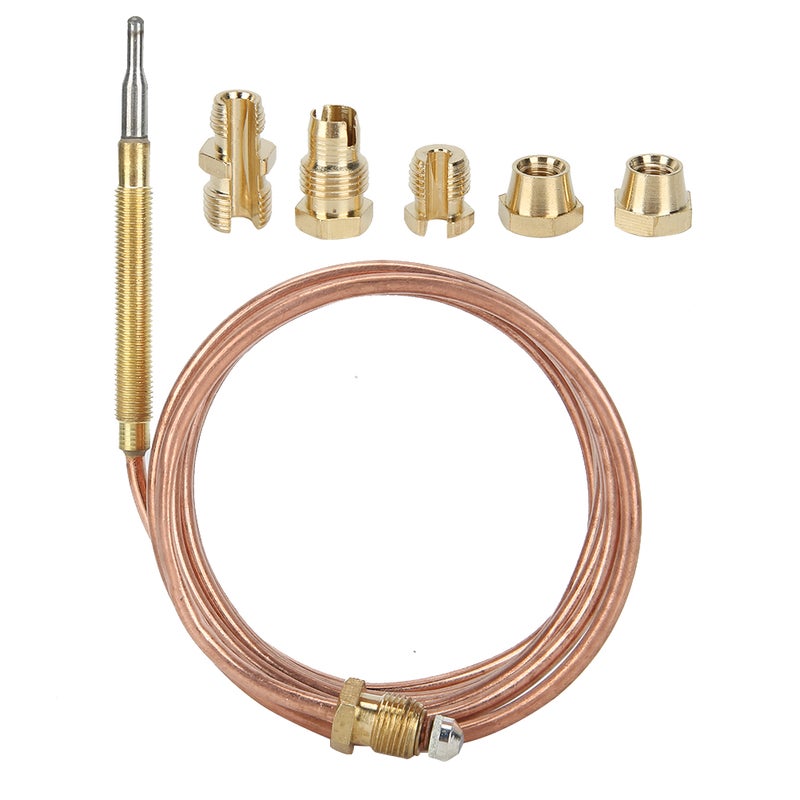 Gas Stove Thermocouple Kit Heater Protection Equipment Temperature Sensing Probe with Nut1500mm - Image 1