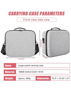 Necomi Carrying Storage Case, Portable Case, Storage Bag Compatible with Nintendo Switch and Switch OLED, Large Nintendo Switch Portable Storage Case, for Switch Console Console and All Accessories  - Image 3