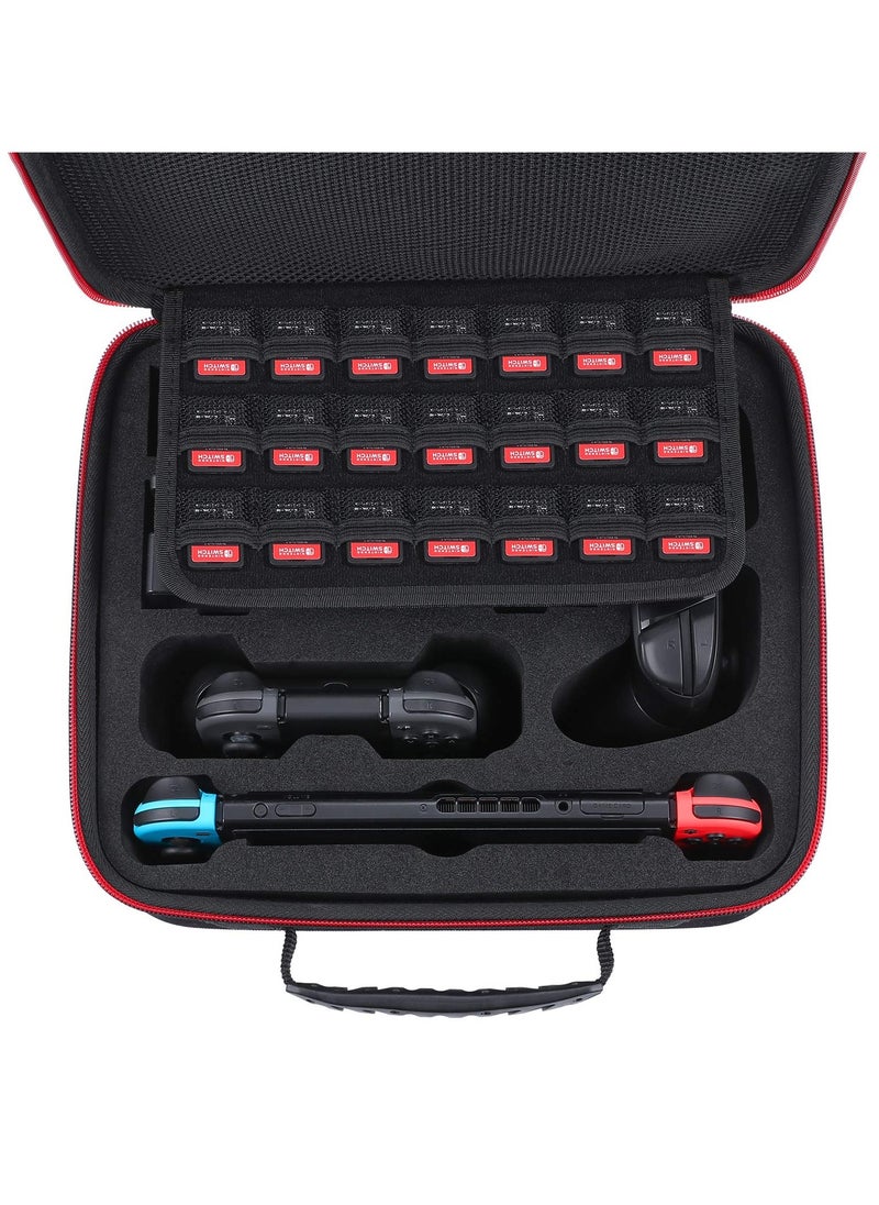 Necomi - Carrying Storage Case, Portable Case, Storage Bag Compatible with Nintendo Switch and Switch OLED, Large Nintendo Switch Portable Storage Case, for Switch Console Console and All Accessories - Image 1