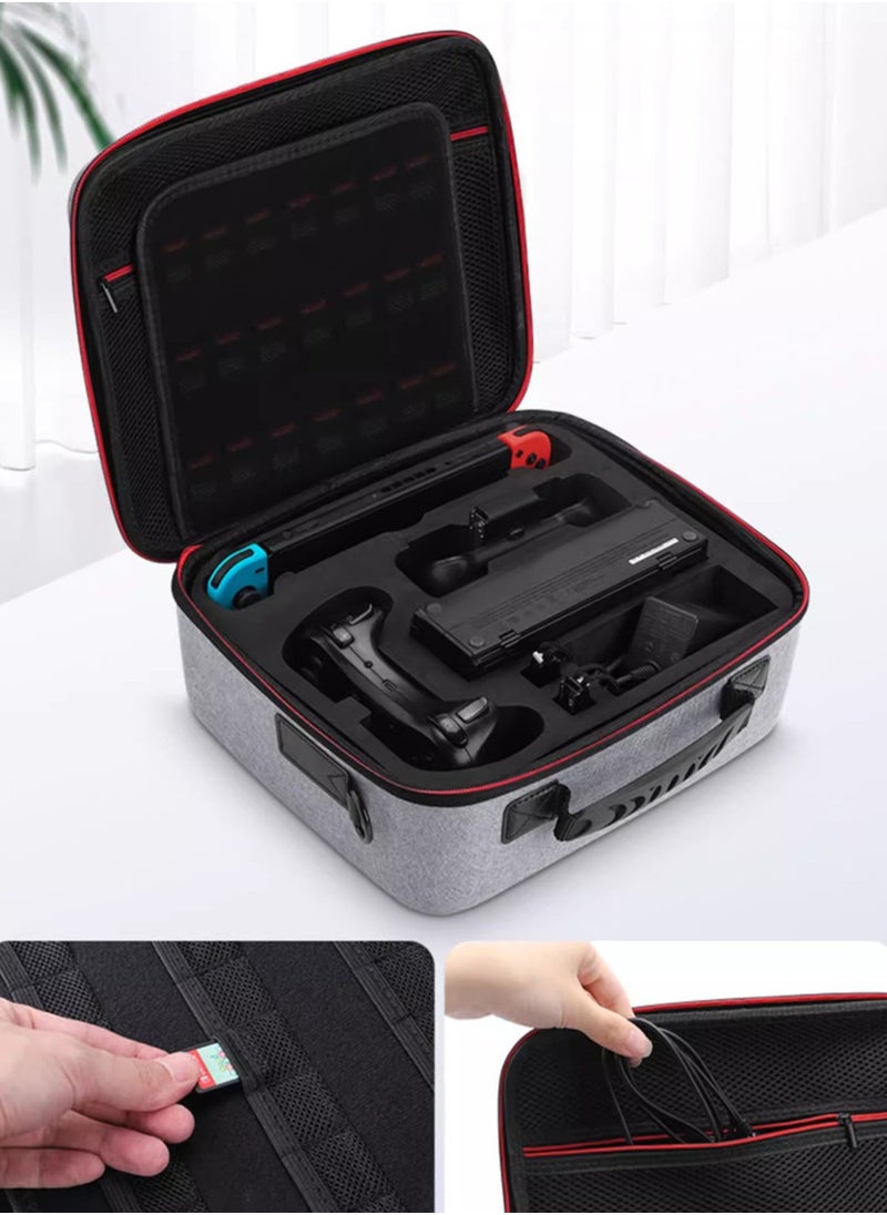 Necomi - Carrying Storage Case, Portable Case, Storage Bag Compatible with Nintendo Switch and Switch OLED, Large Nintendo Switch Portable Storage Case, for Switch Console Console and All Accessories - Image 1