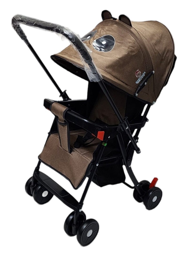 BABYCARA Lightweight Stroller with Adjustable Seat and Convenient Storage Basket - Image 2