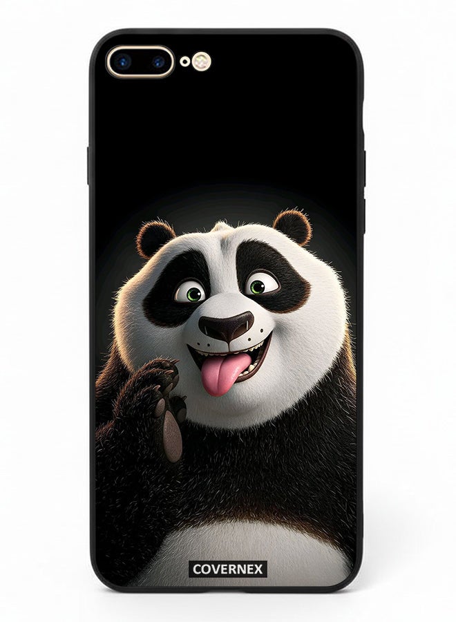 Covernex Apple iPhone 7 Plus Protective Case Cover Printed Featuring Kung Fu PAnda Playful Expression - Image 2