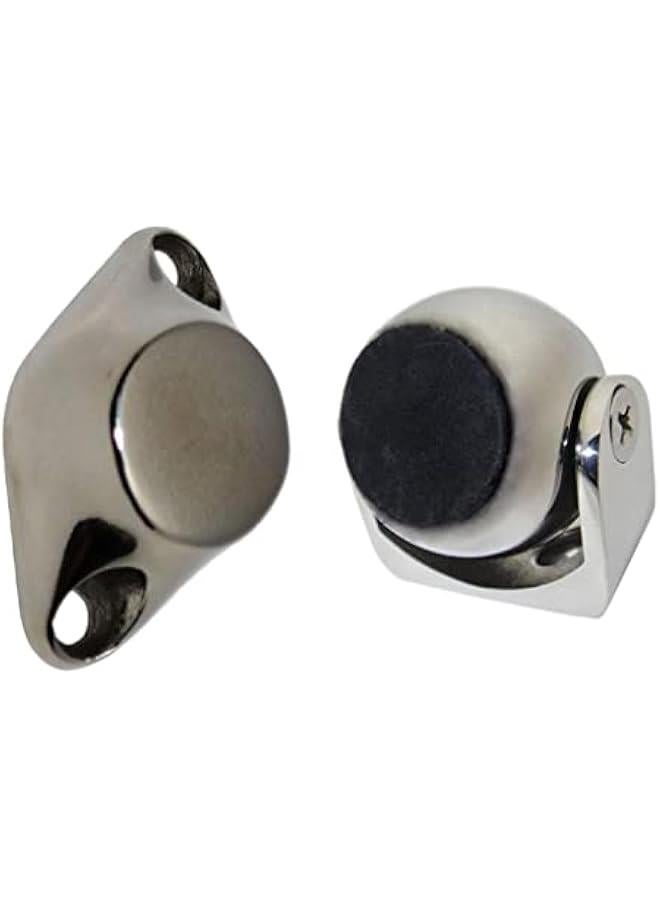 Marine 316 Stainless Steel 2 inch Magnetic Holder Door Stop Wall Mount Soft Catch Doorstop for Boats, RV, Hold Your Doors Open Softly - Image 3