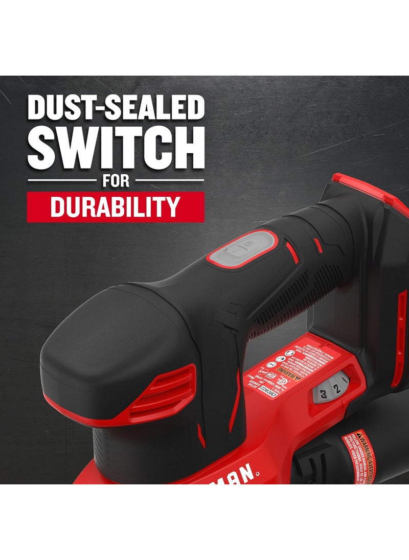 CRAFTSMAN CRAFTSMAN 20V MAX Cordless Detail Sander Tool Only CMCW221B Red  - Image 4