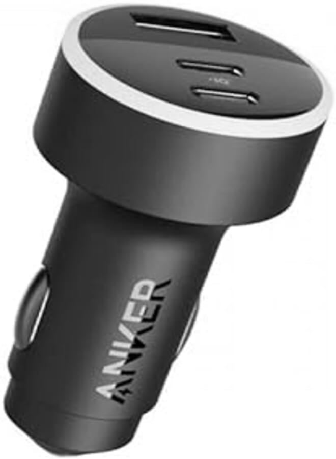 Anker 335 Car Charger 67W, With 2 Usb Type C PD Ports Car Charger, And 1 USB-A Port, Black