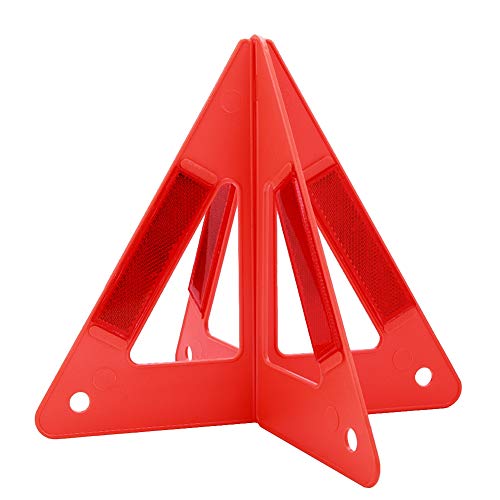 EVTSCAN Portable Car Emergency Breakdown afety Triangle Kit Road Emergency Warning Reflector Roadside Reflective Early Warning Sign Foldable of Emergency Car Kit - Image 2