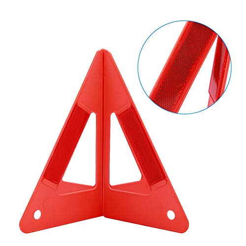EVTSCAN Portable Car Emergency Breakdown afety Triangle Kit Road Emergency Warning Reflector Roadside Reflective Early Warning Sign Foldable of Emergency Car Kit - Image 3