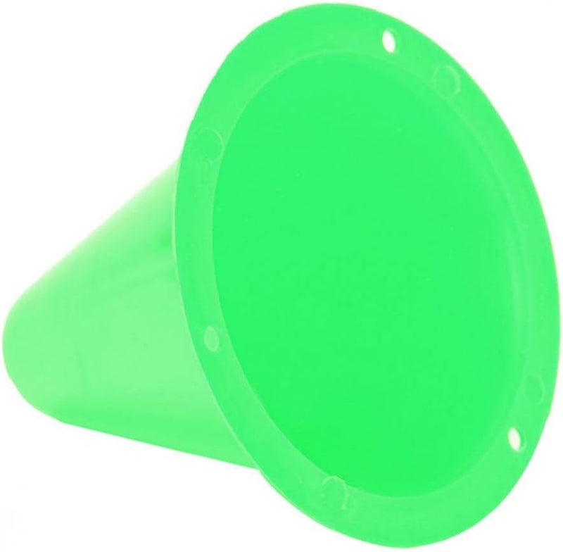 woobles Soccer Training Cone, Agility Soccer Disc Cones Barriers Plastic Marker Holder Sports Accessory (10pcs)-Green - Image 2
